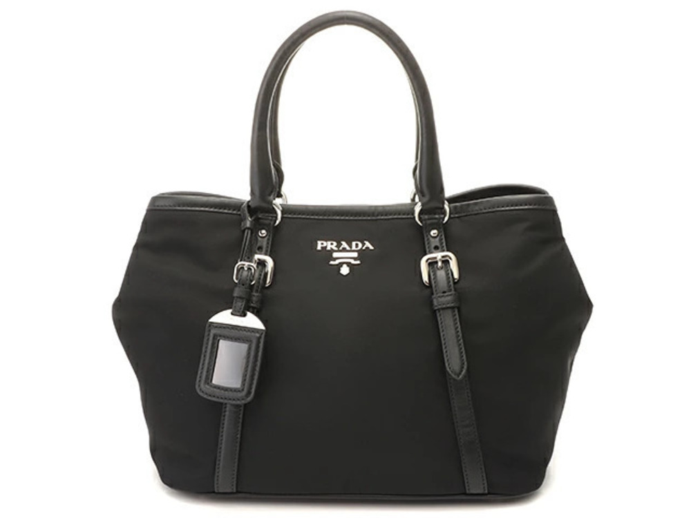 Prada Tote Tessuto Saffiano bag black calfskin